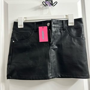 Edikted Leather Skirt